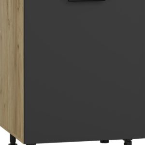 Szafka zlewozmywakowa antracyt mat 60 cm Vento