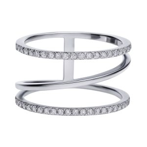 Biżuteria DIAMONFIRE 6118631082165. Pierścionek, Kolor szary. Kobieta.