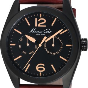 Zegarek KENNETH COLE IKC8063. Kwarcowy, Kolor czarny. Mężczyzna.