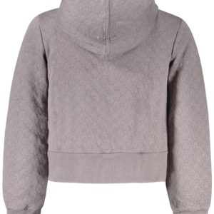 Bluza z kapturem Converse dla dziewcząt zapinana na zamek, szara