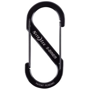 Niteize S-BINER DUAL CARABINER #5 SS Black SB5-03-01