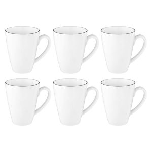 SELTMANN LIDO BLACK LINE Zestaw 6 kubków z uchwytem 350 ml