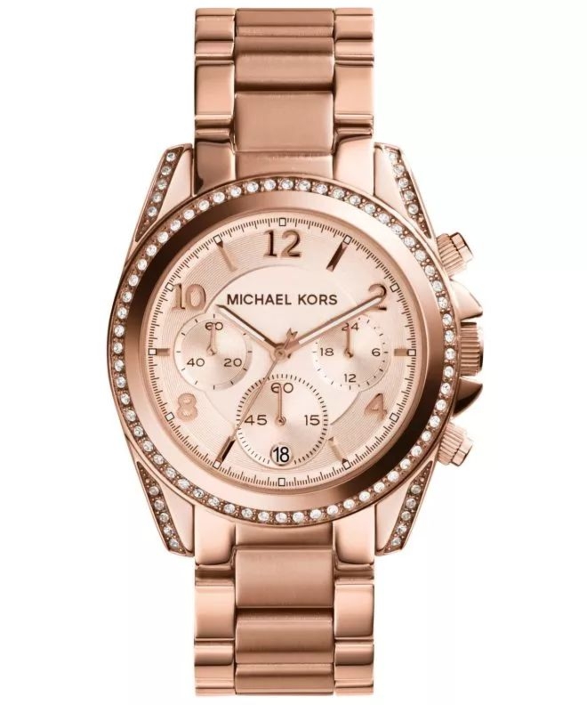 Damski Zegarek Michael Kors Chronograph MK5263 – Złoty Chronograf z Blaskiem