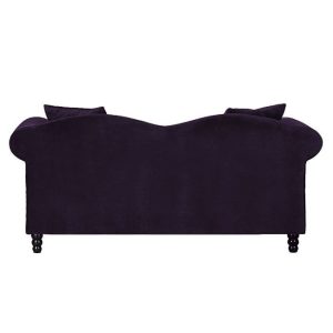 Sofa 2-osobowa tapicerowana fioletowa Gryf