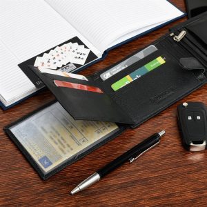 Zestaw męski skórzany premium Beltimore portfel pasek klasyczny U32