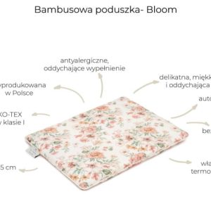 Bambusowa poduszka 25x35 - bloom