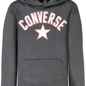 Bluza z kapturem Converse w kolorze czarnym, rozpinana dla dzieci