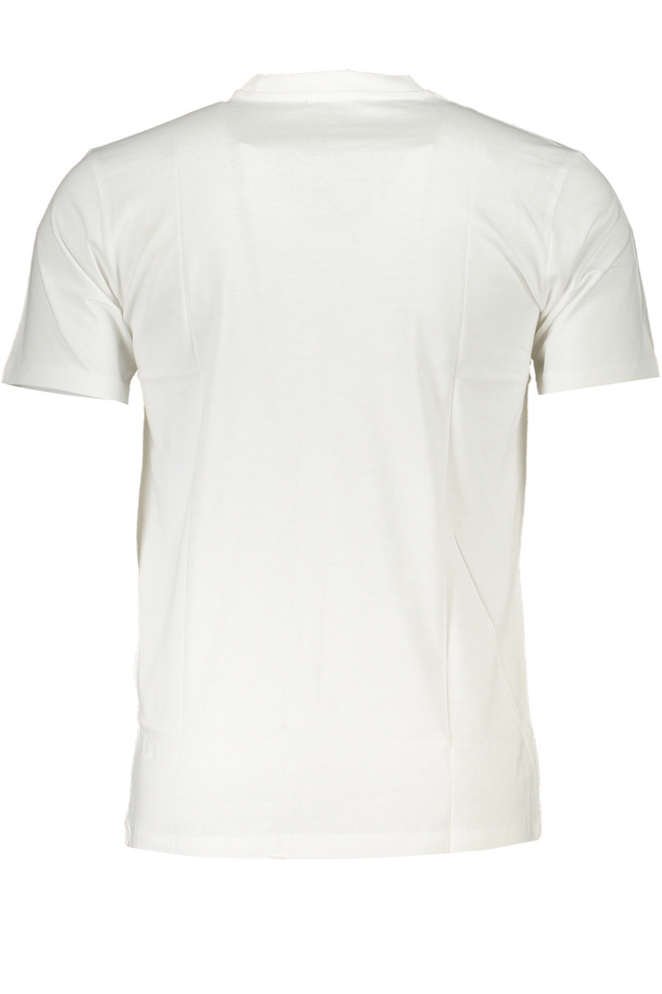 T-SHIRT MĘSKI Z KRÓTKIM RĘKAWEM KLASY CAVALLI BIAŁY