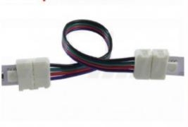 Złączka podwójna do taśmy RGB LED 10 mm z przewodem