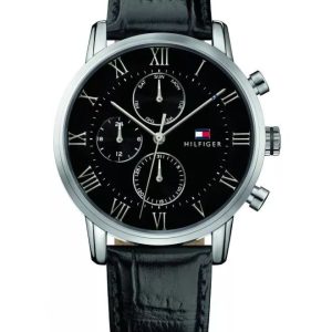 Męski Zegarek Tommy Hilfiger Kane 1791401 – Klasyka Stali i Czerni Multifunkcyjnej