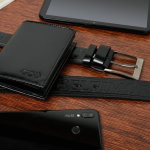 Zestaw męski skórzany premium Beltimore portfel pasek U01