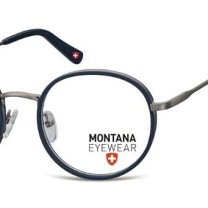 Granatowe Lenonki okrągłe Okulary Oprawki optyczne MM608E