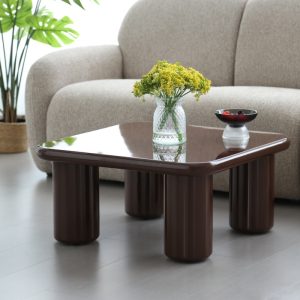 Stolik kawowy Cherry 70 cm, chocolate, glossy