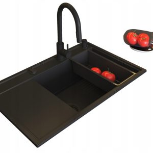 Pyramis Zlew. CAMEA (79x50) 1B 1D R + Bateria IDEA volcano - Black Edition