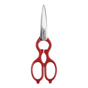 ZWILLING Satynowe nożyce uniwersalne 20 cm, czerwone