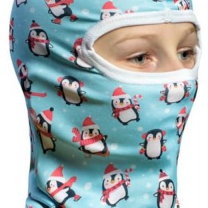 Ocieplana Dziecięca Kominiarka termoaktywna 3D - Pingwinki Snow