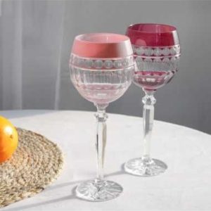 Crystal Julia Kieliszek do wina wody 350 ml różowy