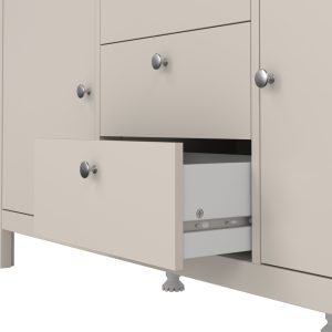 Komoda z szufladami i drzwiami kaszmir mat 151 cm Madrid