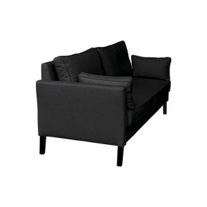 Sofa 3-osobowa tapicerowana grafitowa Holly