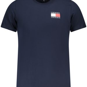 TOMMY HILFIGER MĘSKA KOSZULKA Z KRÓTKIM RĘKAWEM NIEBIESKA