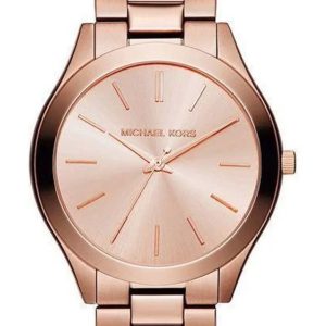 Damski Zegarek Michael Kors Slim Runway MK3205 Minimalizm w Różowym Złocie