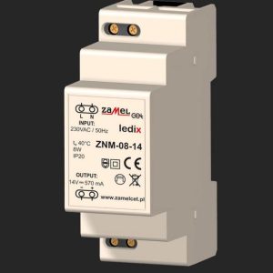 Zasilacz modułowy 14 V DC / 8W - ZNM-08-14