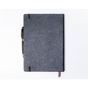 Notes w formacie B5 w szarym kolorze zadrukowany w linie - Peterson