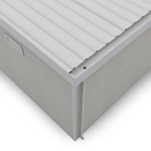 Domek narzędziowy Ardena 3x3 m 9 m², ciemnoszary, drewno kompozytowe, aluminium, łatwy montaż
