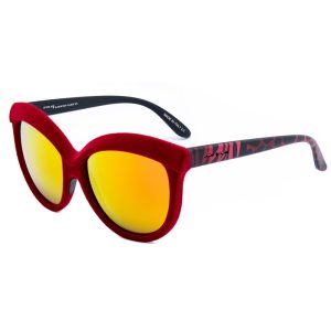Okulary ITALIA INDEPENDENT 0092V-053-ZEB. Okulary przeciwsłoneczne, Kolor czerwony. Kobieta.