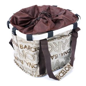 Koszyk na kierownicę z materiału HB-196-C/KLIP/ 370X250X240 mm BARCELONA - Oficjalny Sklep Romet