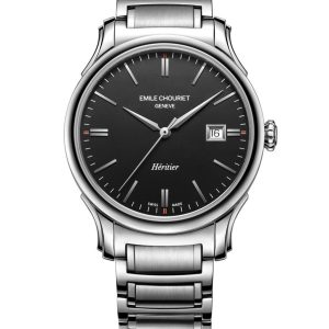 Zegarek EMILE CHOURIET 081128G62586. Automatyczny, Kolor czarny. Mężczyzna.