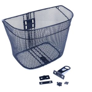 Koszyk na kierownicę /34x25.5x26/ze wspornikami czarny, przykręcany na stałe 26" - Oficjalny Sklep Romet