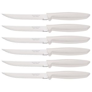 Tramontina PLENUS SET 6 PZ CARNE DENTATO (Meat Knife serr) CM.12 23498/354 White