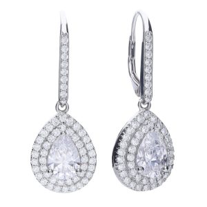Biżuteria DIAMONFIRE 6220611082. Kolczyki, Kolor szary. Kobieta.