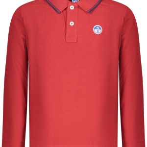 DZIECIĘCA KOSZULKA POLO Z DŁUGIM RĘKAWEM NORTH SAILS, CZERWONA
