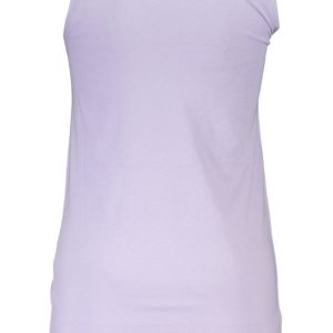 CAVALLI CLASS FIOLETOWY TANK TOP DLA DAMSKICH