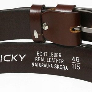 Stylowy, uniwersalny, pleciony pasek męski ze skóry naturalnej -Rovicky