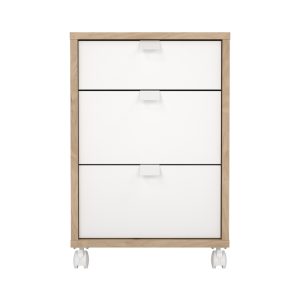 Kontenerek pod biurko jackson hickory / biały mat 41 x 48 x 61 cm Sign
