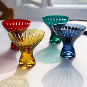 Crystal Julia Pucharek do deserów 330 ml jasny bursztyn
