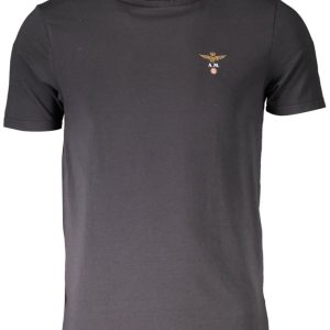 AERONAUTICA MILITARE CZARNA MĘSKA KOSZULKA WIERZCHNIA