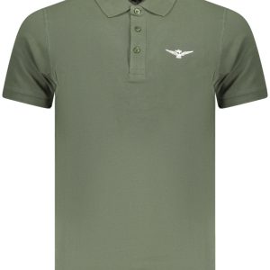 ARMY 1659 MĘSKA KOSZULKA POLO Z KRÓTKIM RĘKAWEM ZIELONA