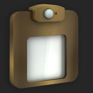Lampy na schody LED - MOZA - patyna - podtynkowa - czujnik ruchu