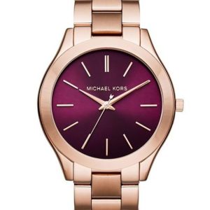 Damski Zegarek Michael Kors Slim Runway MK3436 – Monochromatyczne Różowe Złoto