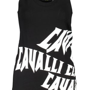 CAVALLI CLASS DAMSKI TANK TOP CZARNY