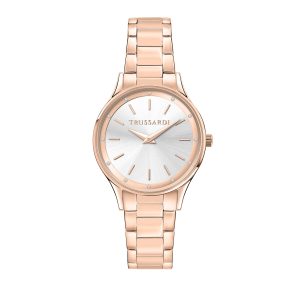 Zegarek TRUSSARDI R2453152510. Kwarcowy, Kolor biały. Kobieta.