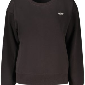 PEPE JEANS CZARNA BLUZA DAMSKA Z ROZPINANYM NA ZAMEK