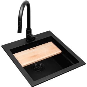 Pyramis Zlew. SIROS (47x51,5) 1B + Bateria IDEA volcano - Black Edition