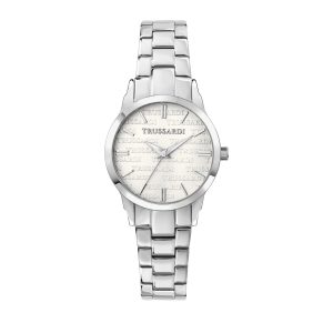 Zegarek TRUSSARDI R2453141509. Kwarcowy, Kolor biały. Kobieta.