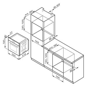 Pyramis Piekarnik PO78104010 EBLM