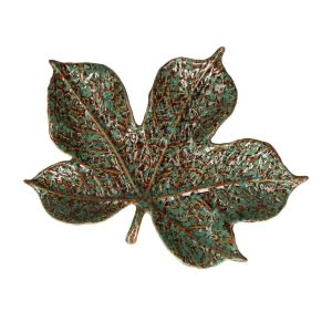 RITUALI DOMESTICI SFOGLIAMI Zestaw 2 pater w kształcie liścia figowego 17.5 x 22.5 x 3 cm